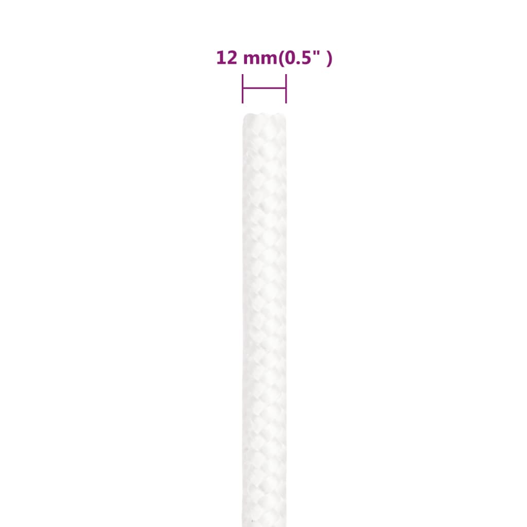 Bootsseil Weiß 12 mm 250 m Polypropylen