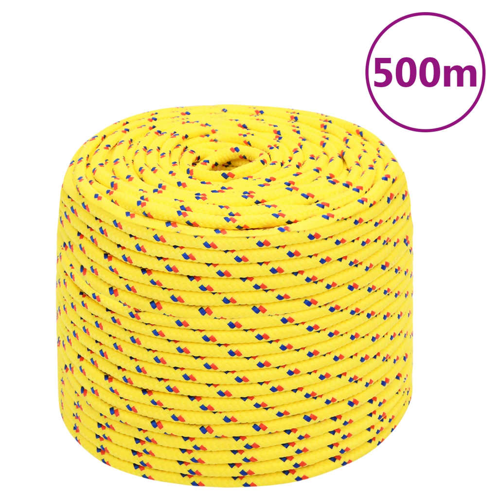Bootsseil Gelb 10 mm 500 m Polypropylen