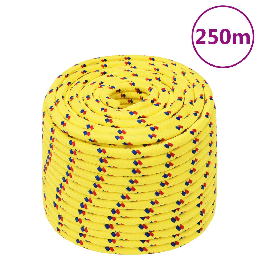 Bootsseil Gelb 14 mm 250 m Polypropylen