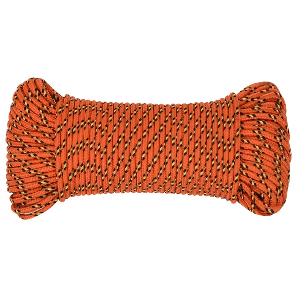 Bootsseil Orange 4 mm 50 m Polypropylen
