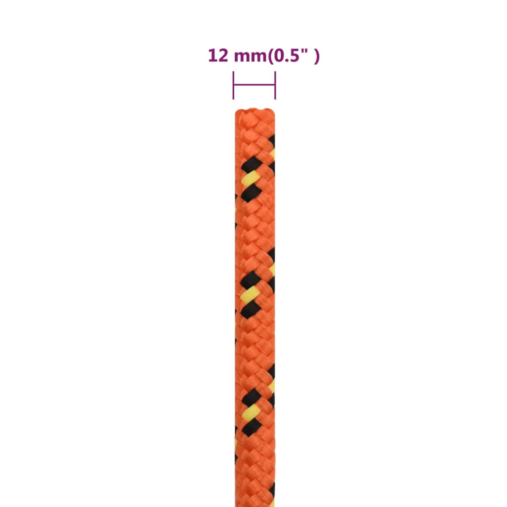 Bootsseil Orange 12 mm 50 m Polypropylen