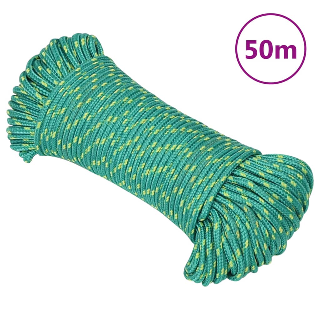 Bootsseil Grün 4 mm 50 m Polypropylen