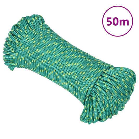 Bootsseil Grün 4 mm 50 m Polypropylen