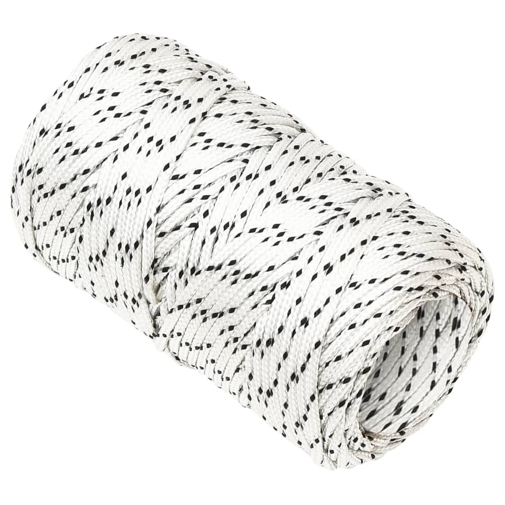 Bootsseil Geflochten Weiß 2 mmx25 m Polyester