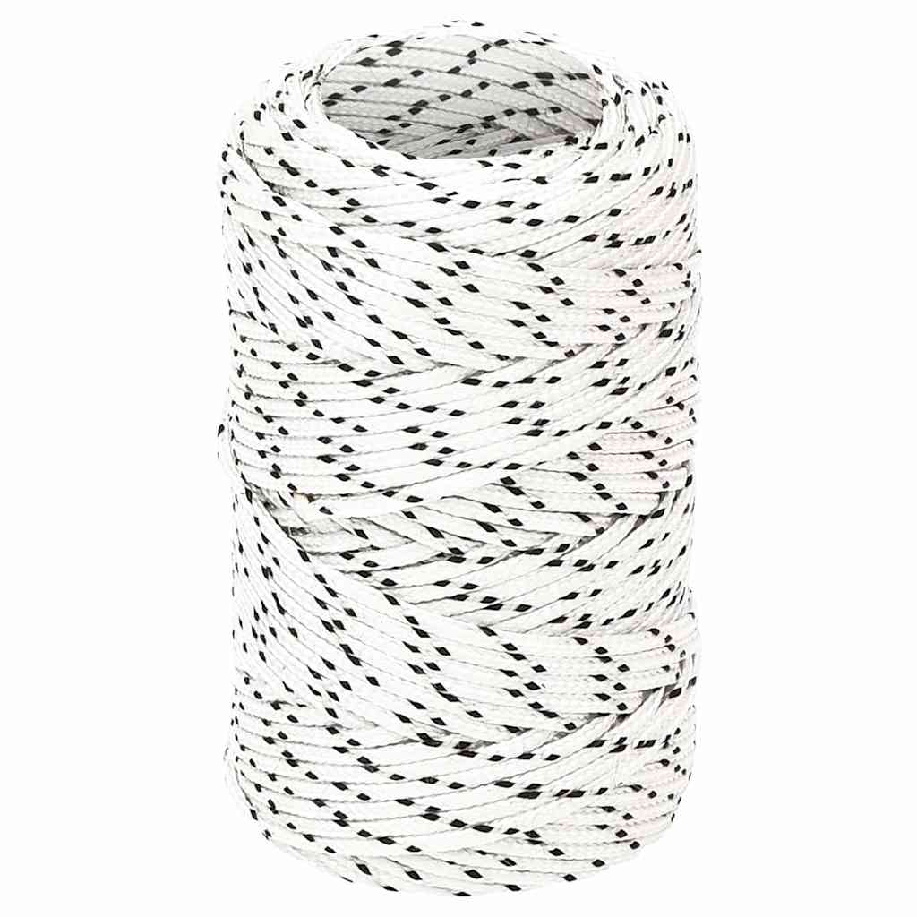 Bootsseil Geflochten Weiß 2 mmx50 m Polyester