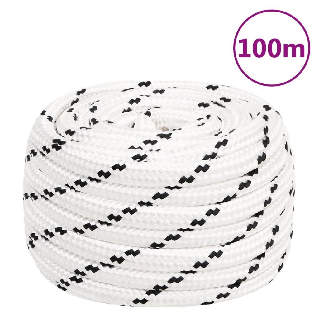 Arbeitsseil Weiß 16 mm 100 m Polyester