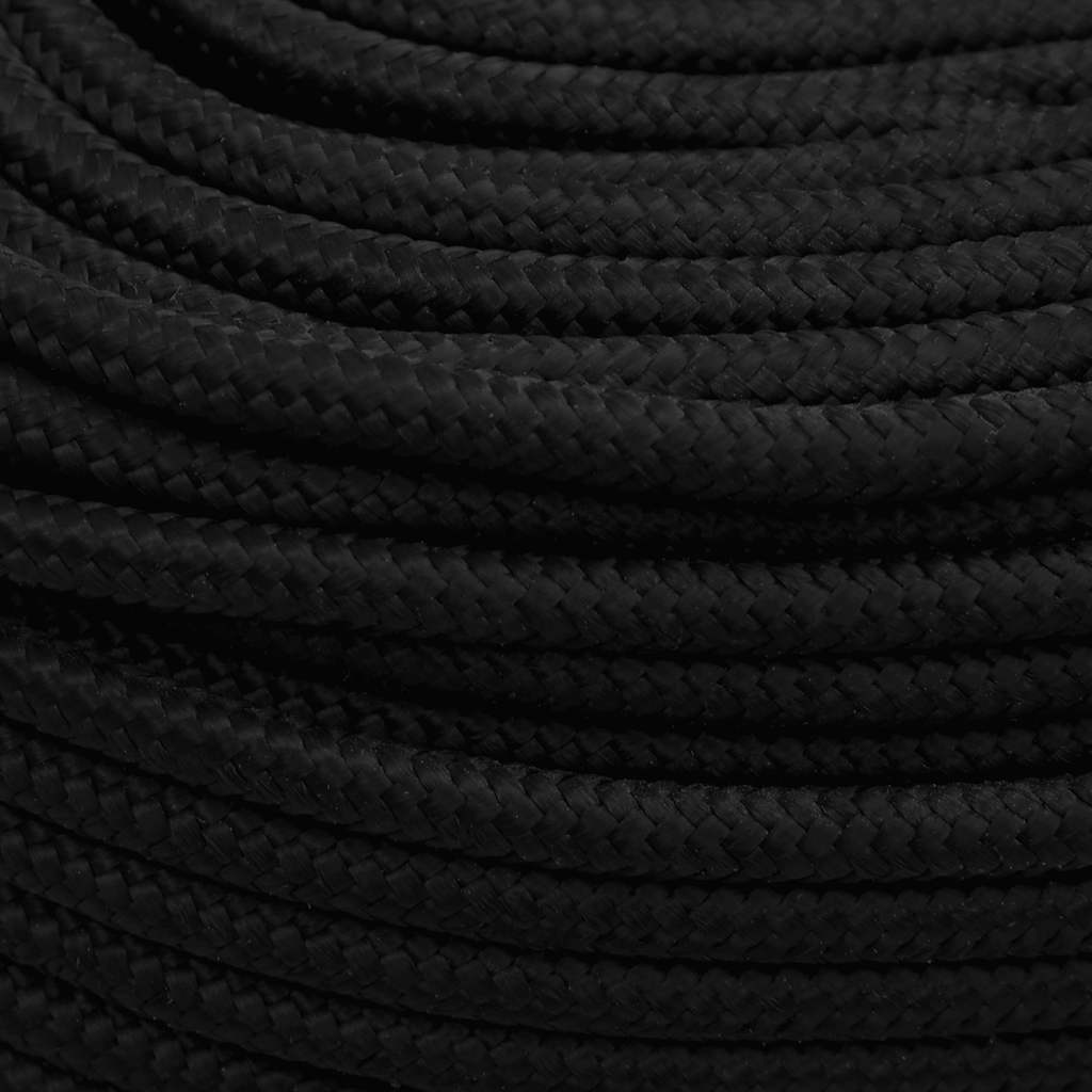 Arbeitsseil Schwarz 6 mm 500 m Polyester