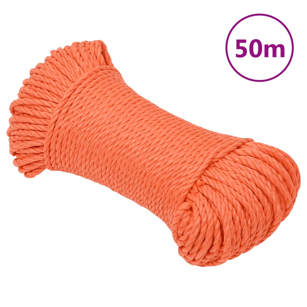 Arbeitsseil Orange 3 mm 50 m Polypropylen