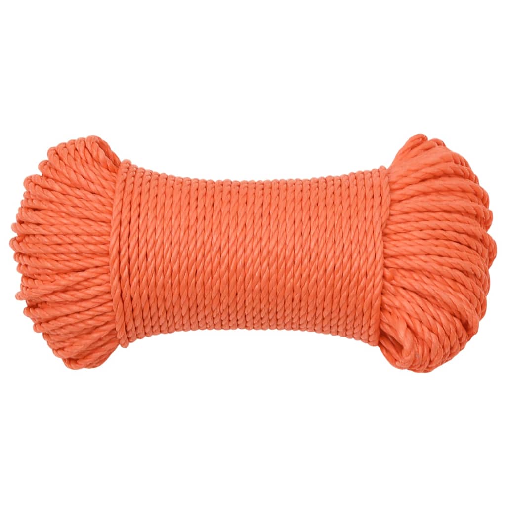 Arbeitsseil Orange 6 mm 100 m Polypropylen