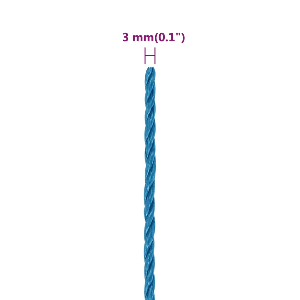 Arbeitsseil Blau 3 mm 25 m Polypropylen