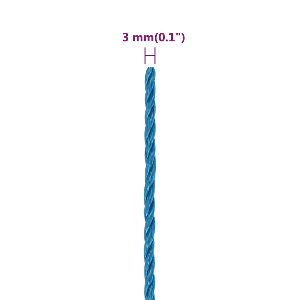 Arbeitsseil Blau 3 mm 250 m Polypropylen