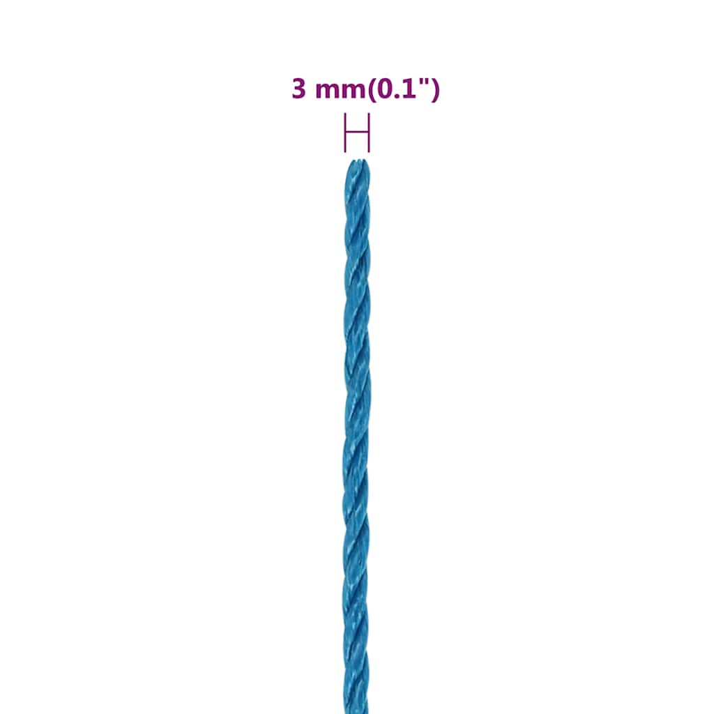 Arbeitsseil Blau 3 mm 500 m Polypropylen