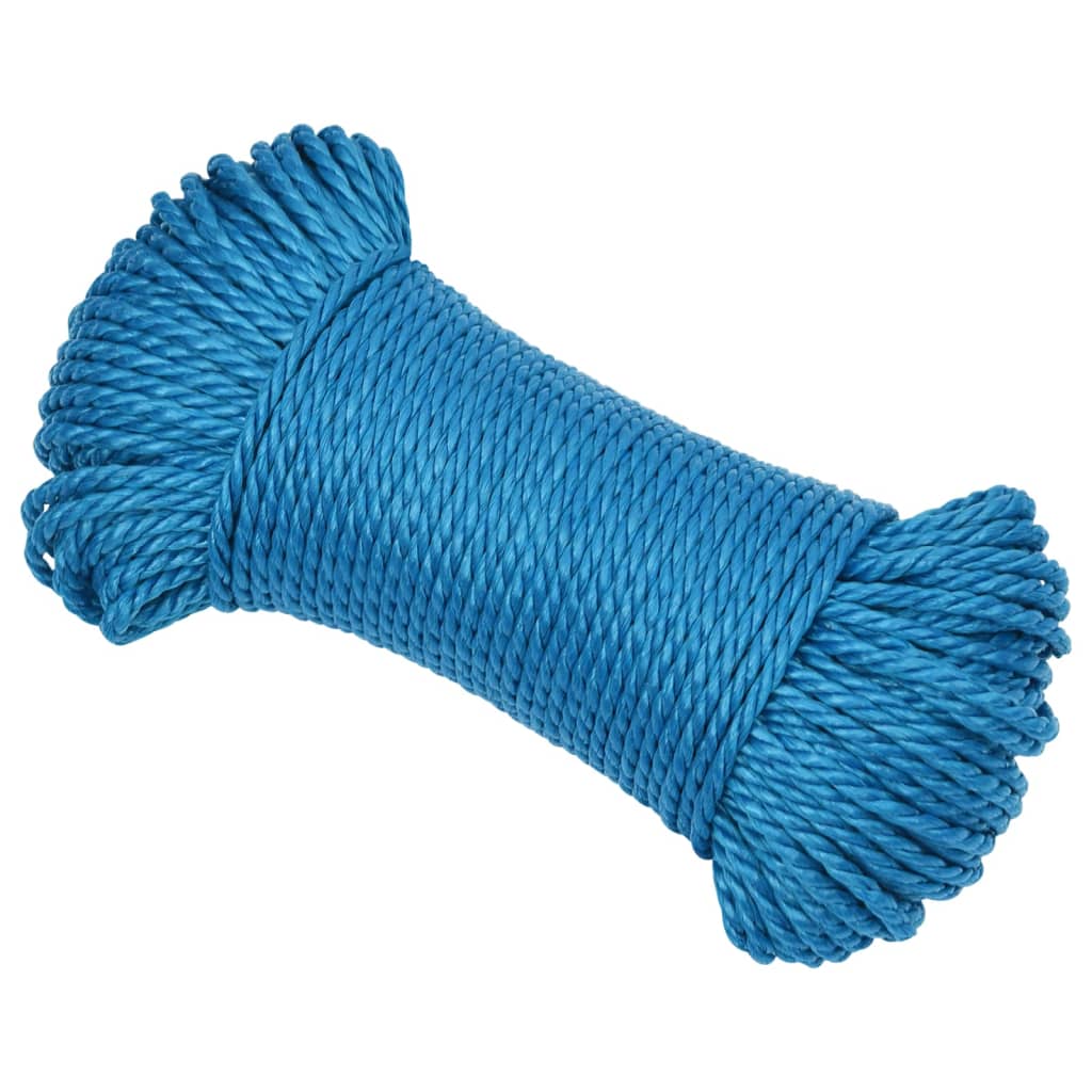 Arbeitsseil Blau 6 mm 50 m Polypropylen