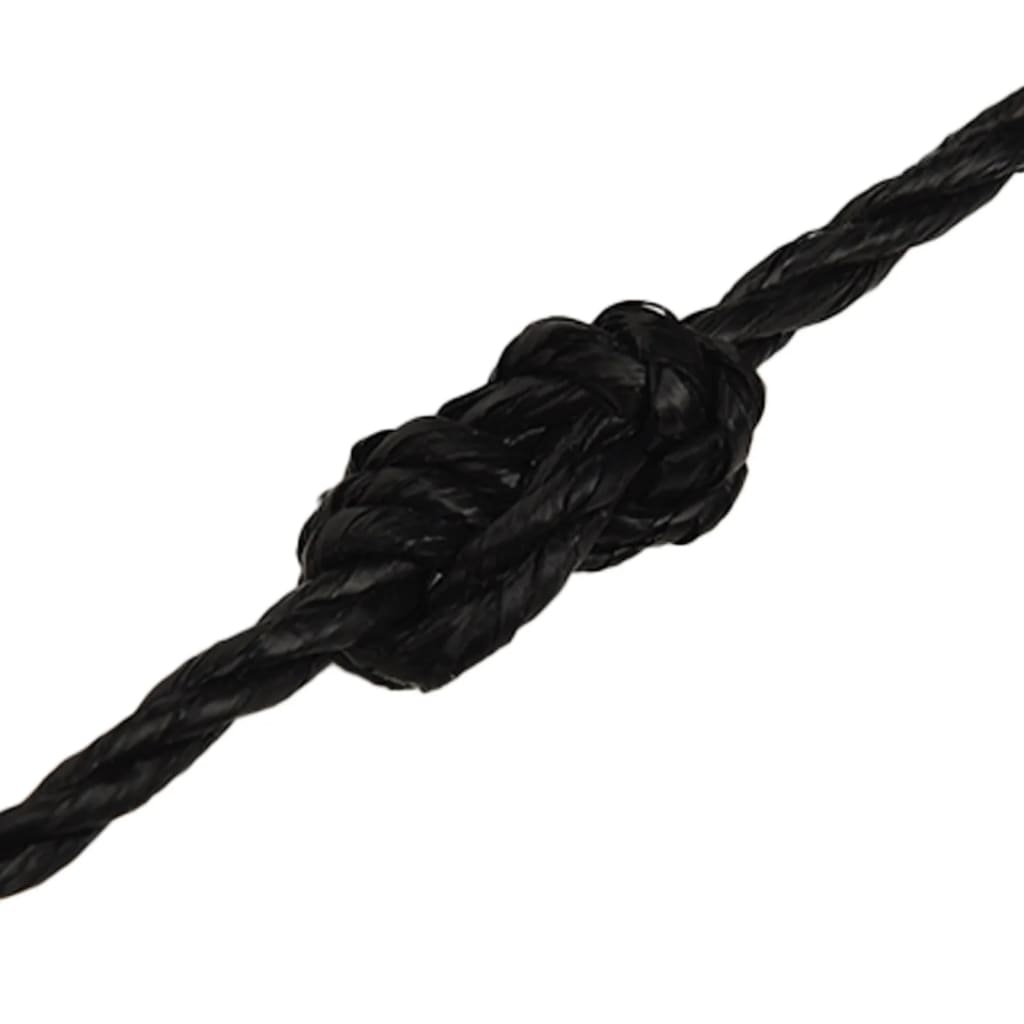 Arbeitsseil Schwarz 6 mm 50 m Polypropylen
