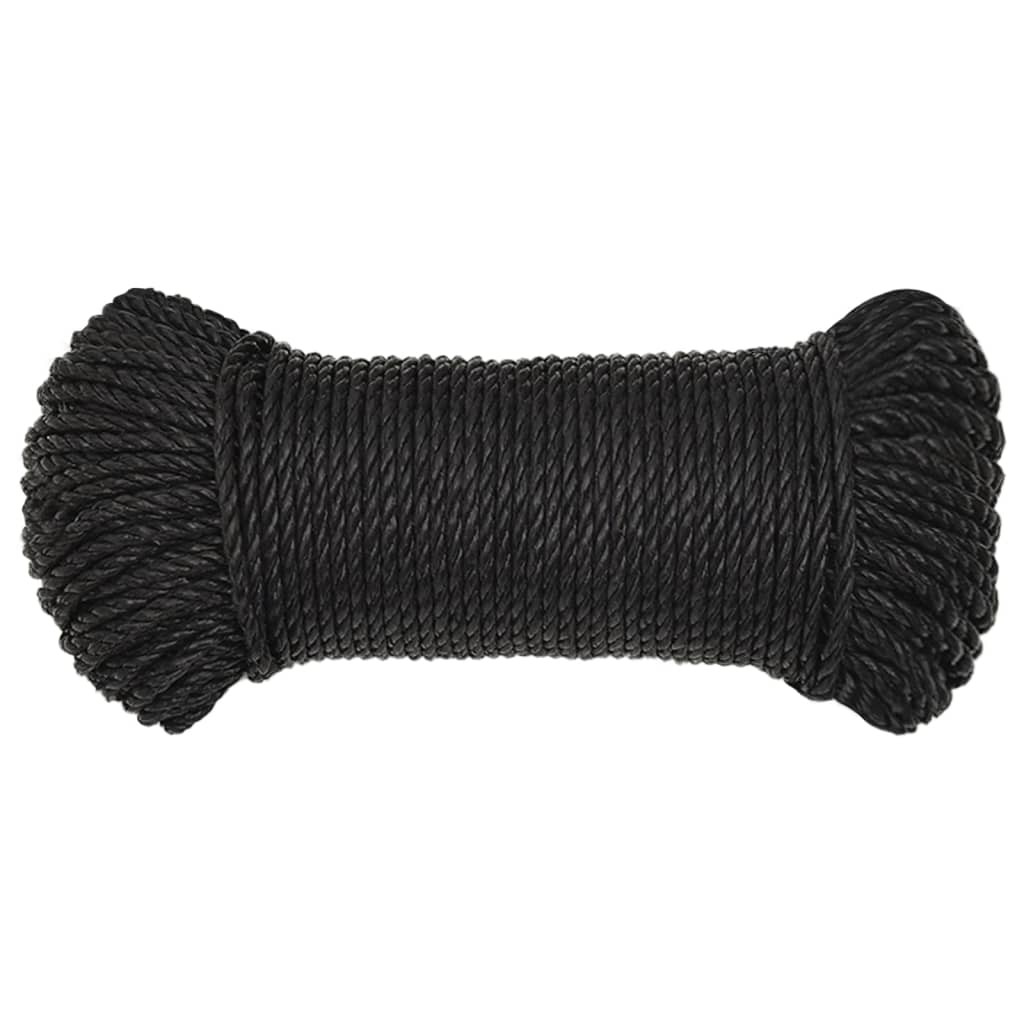 Arbeitsseil Schwarz 8 mm 500 m Polypropylen