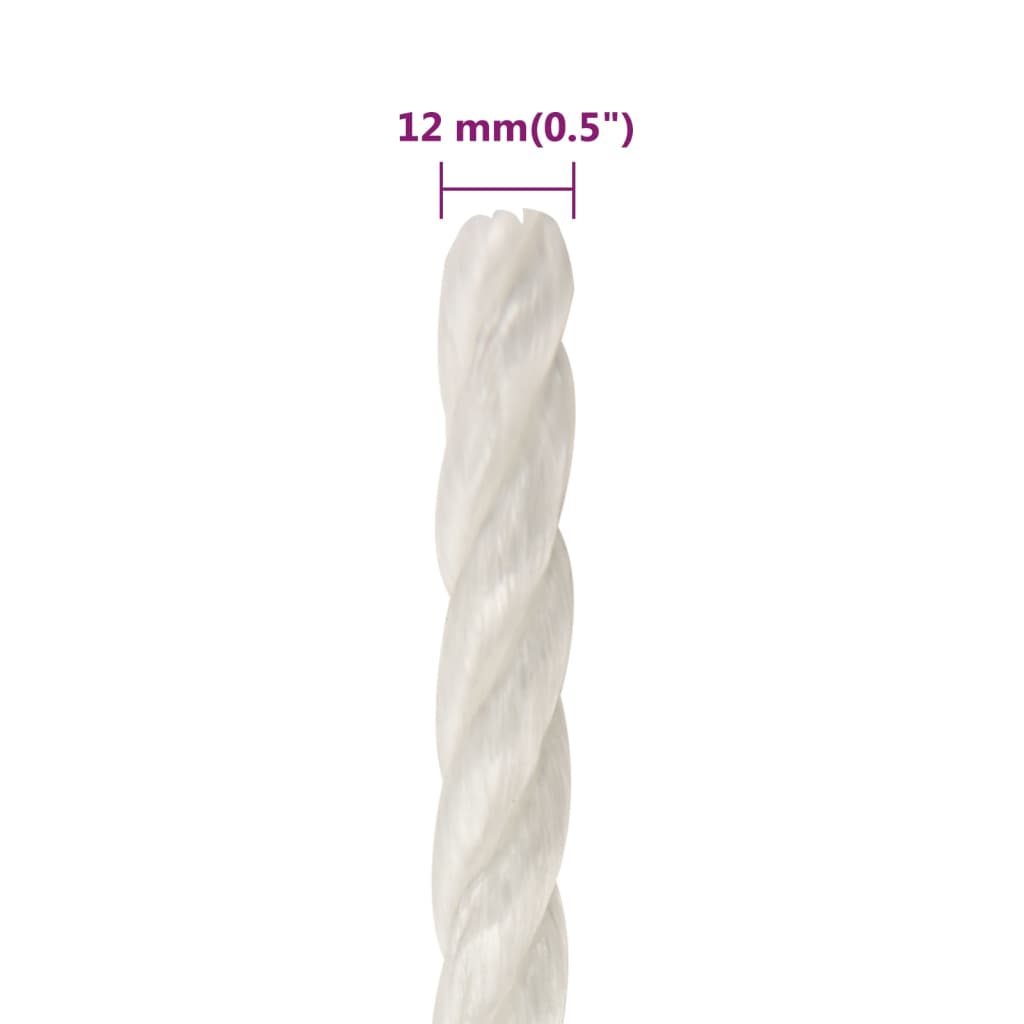 Arbeitsseil Weiß 12 mm 500 m Polypropylen