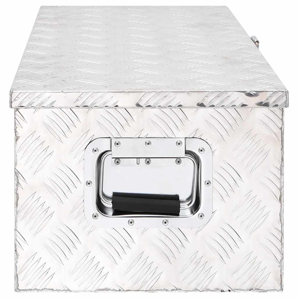Aufbewahrungsbox Silbern 80x39x30 cm Aluminium