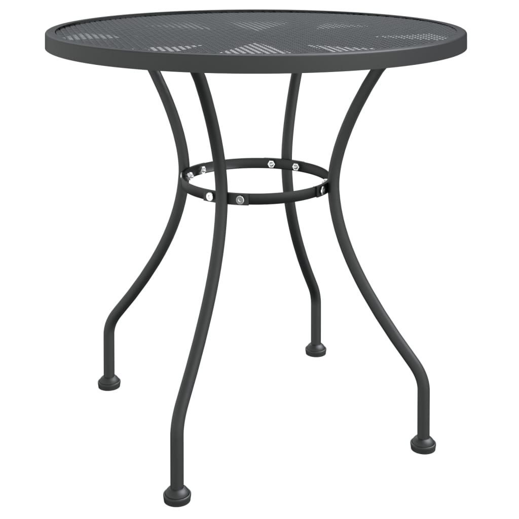 5-tlg. Garten-Essgruppe Streckmetall Anthrazit
