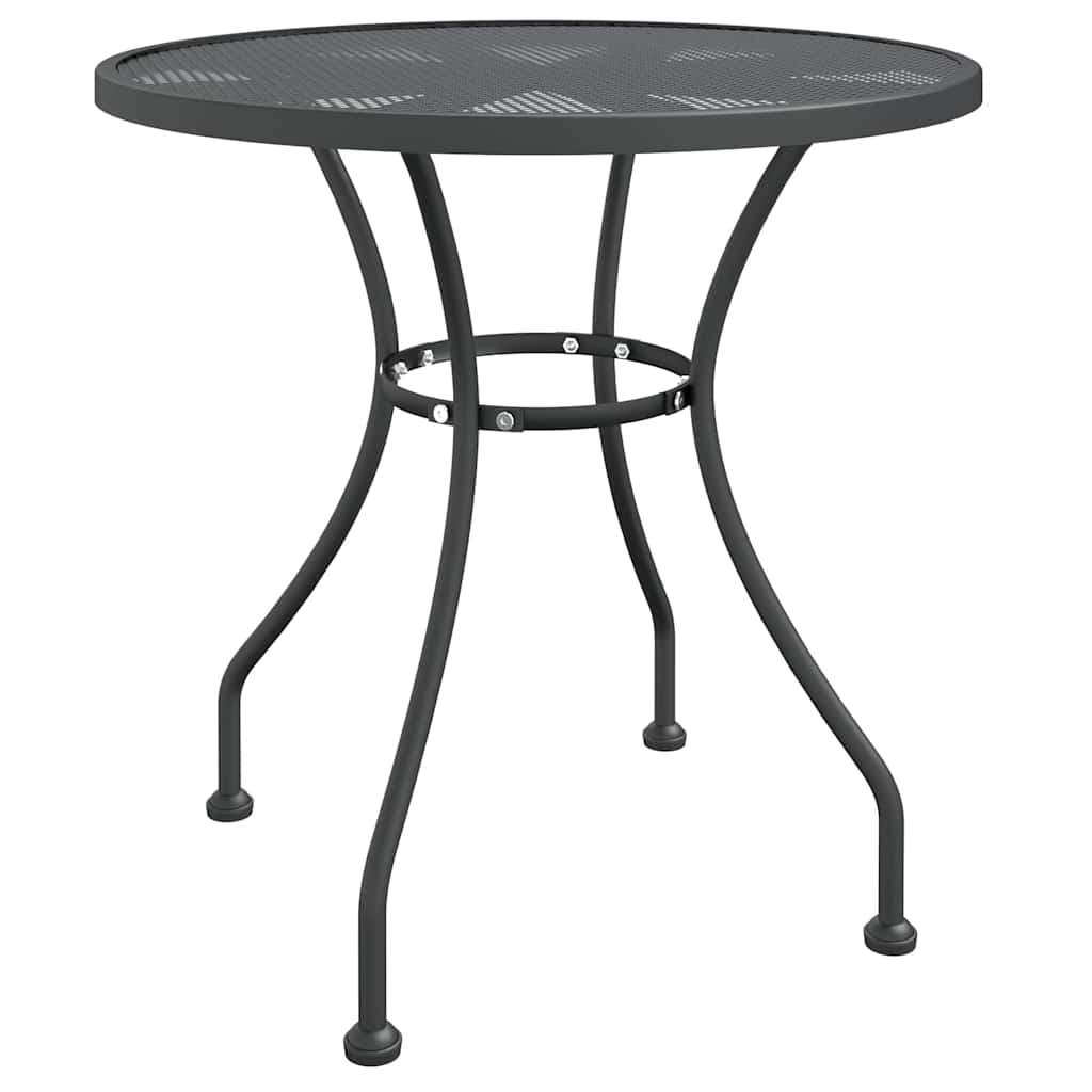 5-tlg. Garten-Essgruppe Streckmetall Anthrazit