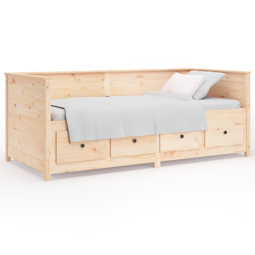 Lit de repos 90x190 cm en pin massif