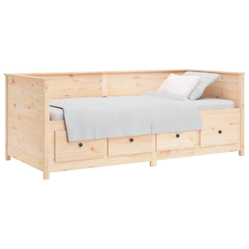 Lit de repos 90x190 cm en pin massif