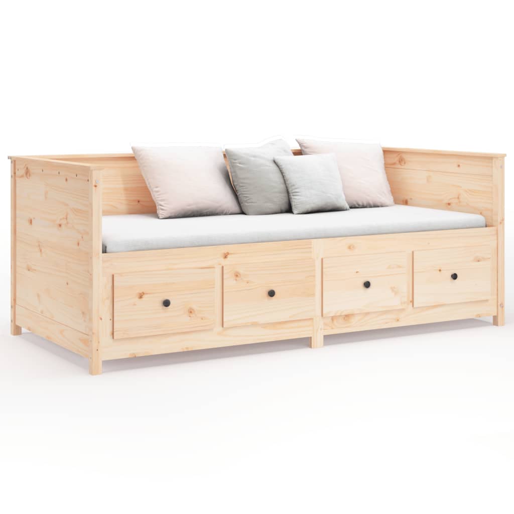 Lit de repos 90x190 cm en pin massif