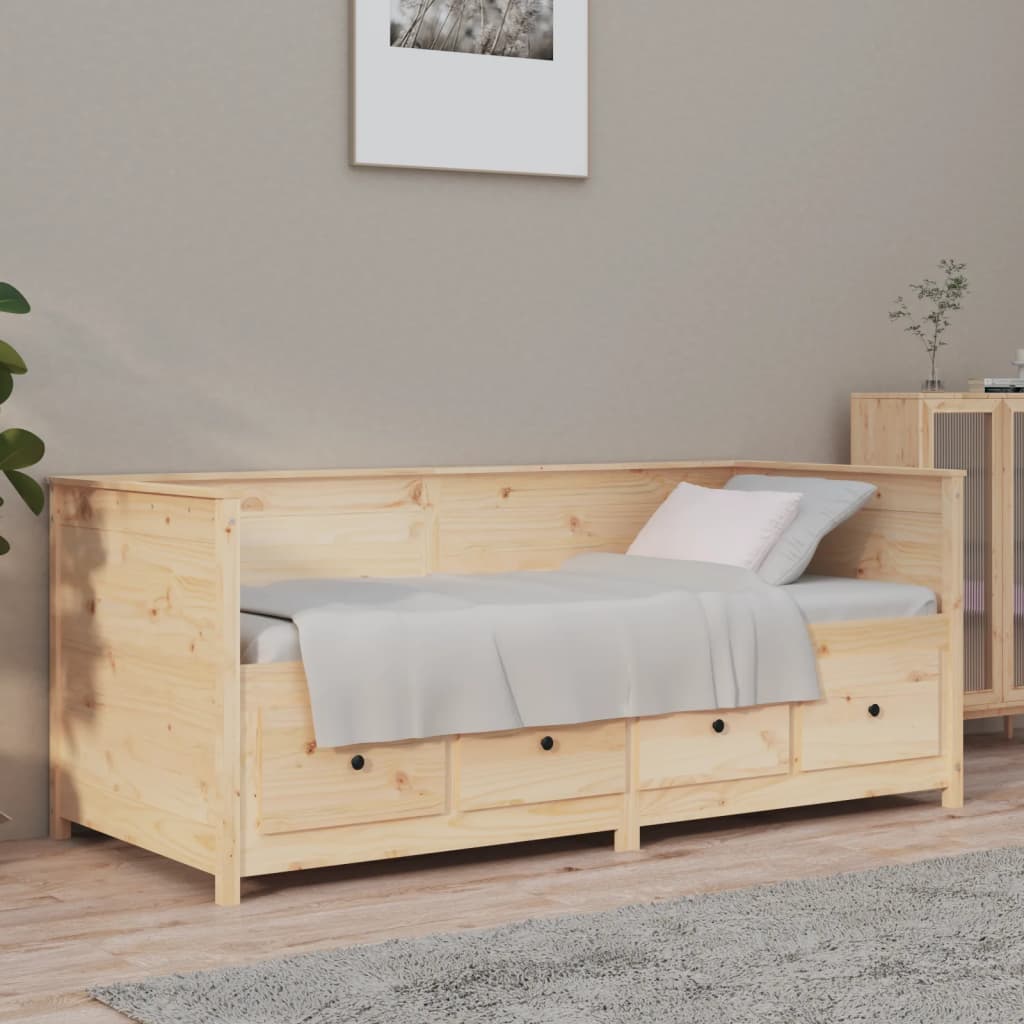 Lit de repos 90x190 cm en pin massif