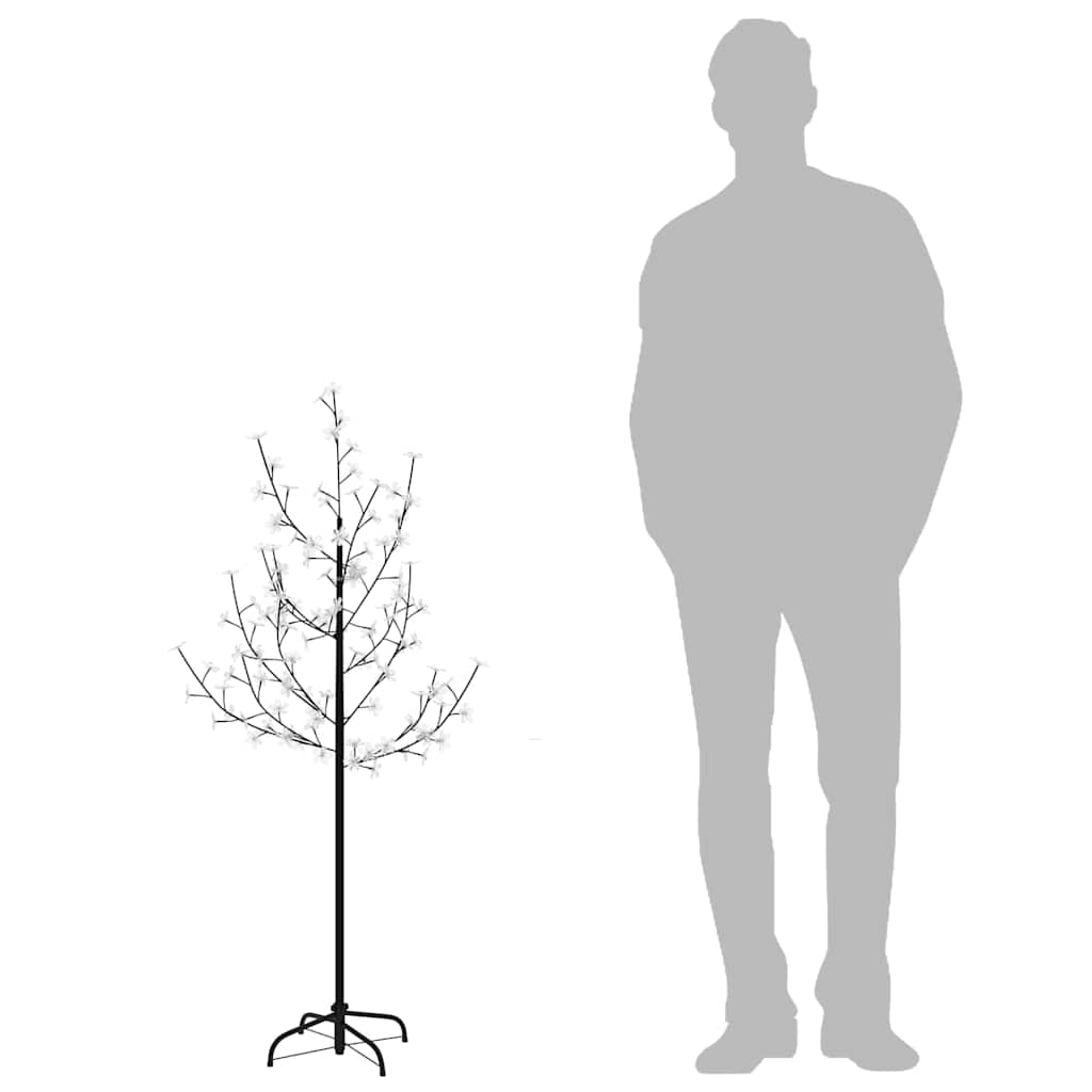 LED-Baum Kirschblüte Warmweiß 84 LEDs 120 cm