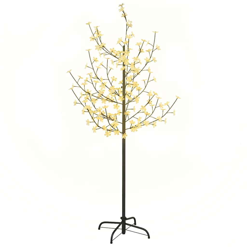 LED-Baum mit Kirschblüten Warmweiß 120 LEDs 150 cm