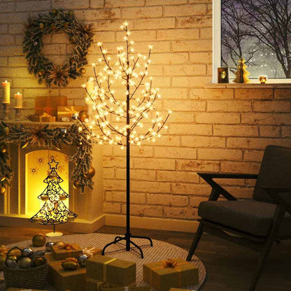 LED-Baum mit Kirschblüten Warmweiß 120 LEDs 150 cm