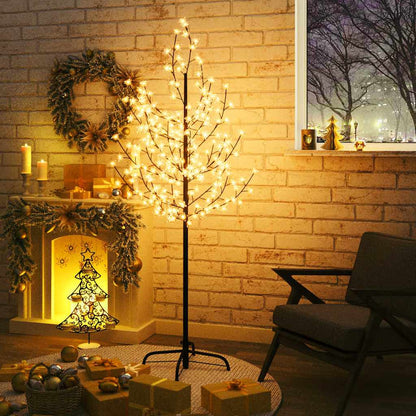 LED-Baum mit Kirschblüten Warmweiß 200 LEDs 180 cm