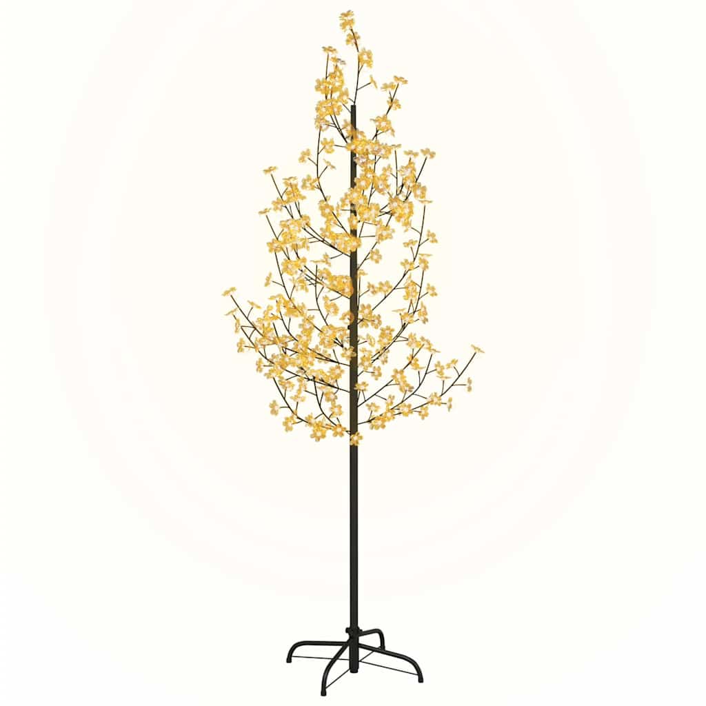 LED-Baum mit Kirschblüten Warmweiß 220 LEDs 220 cm