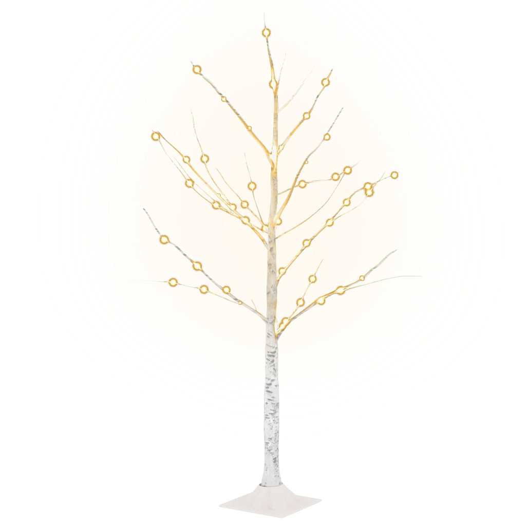 LED-Birke Warmweiß 48 LEDs 120 cm