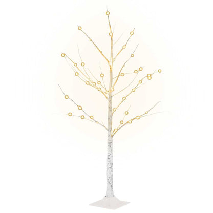 LED-Birke Warmweiß 48 LEDs 120 cm