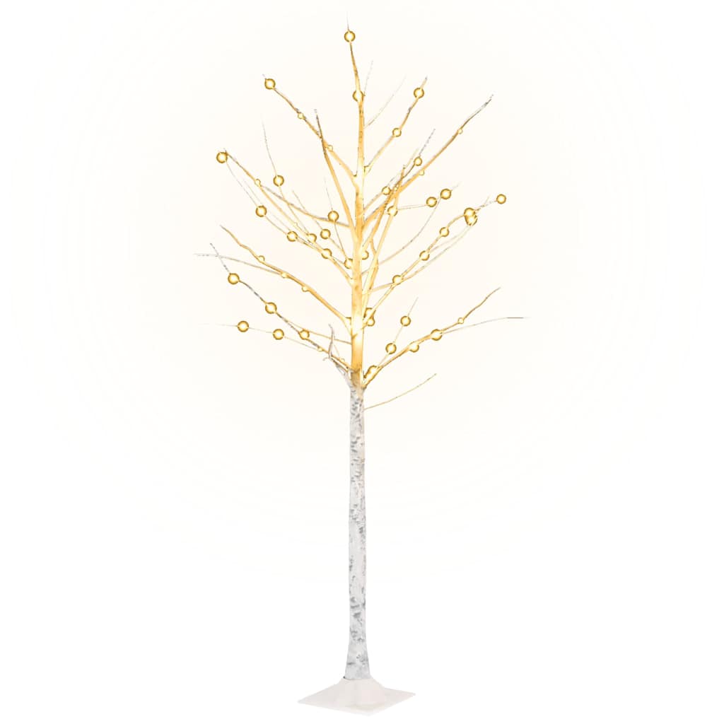 LED-Birke Warmweiß 96 LEDs 180 cm