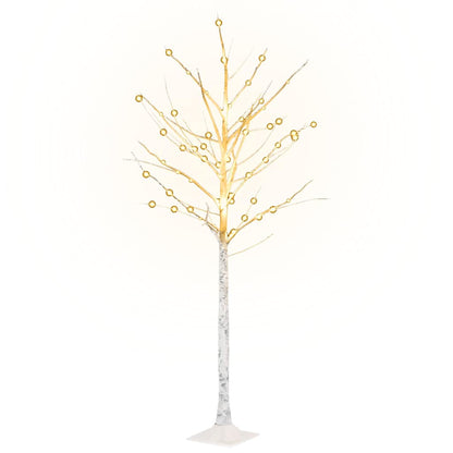 LED-Birke Warmweiß 96 LEDs 180 cm