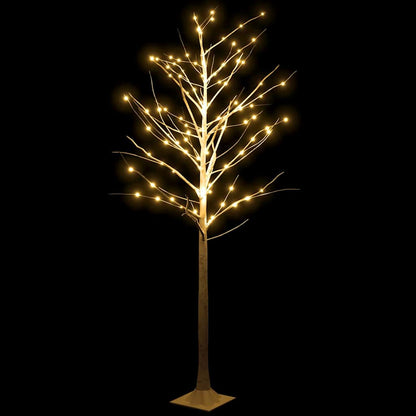 LED-Birke Warmweiß 128 LEDs 220 cm