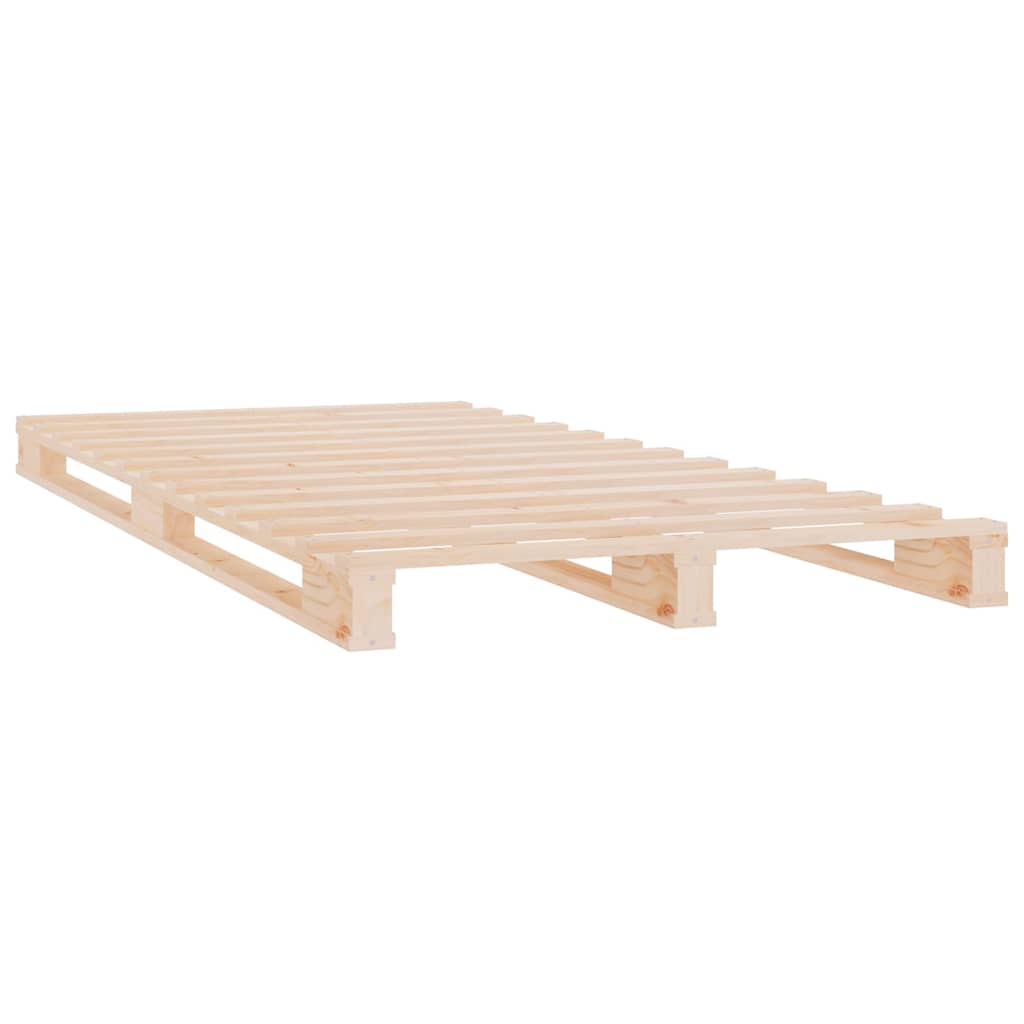 Palettenbett 90x190 cm Massivholz Kiefer