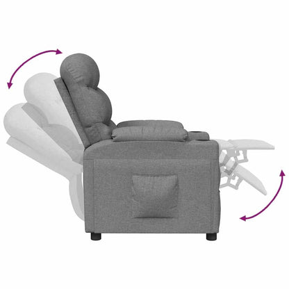 Relaxsessel Hellgrau Stoff