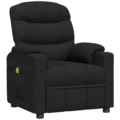 Massagesessel Schwarz Stoff
