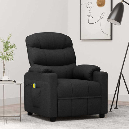 Massagesessel Schwarz Stoff