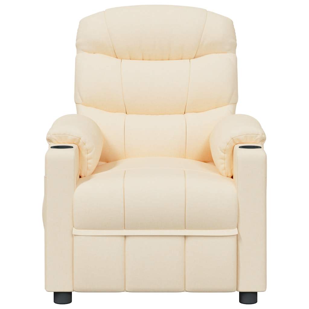Massagesessel Creme Stoff