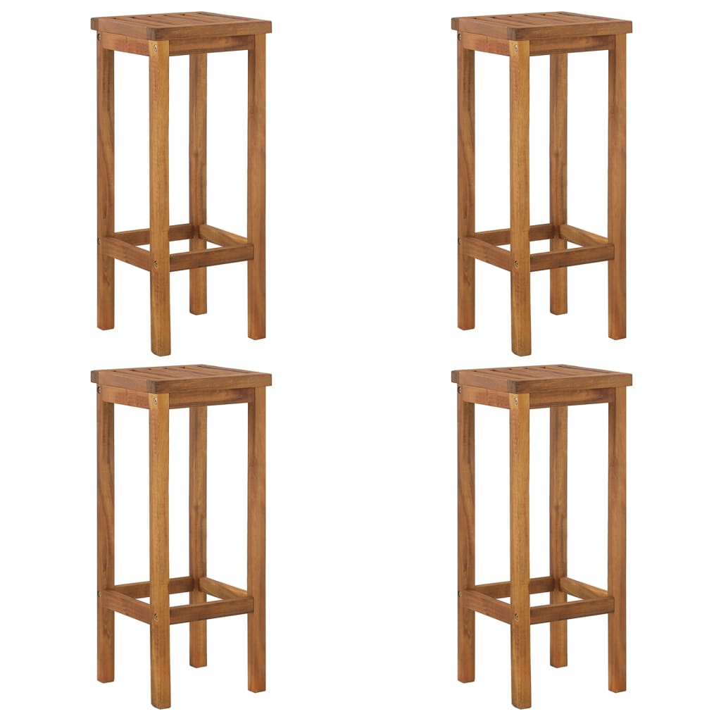 5-tlg. Gartenbar-Set Massivholz Akazie