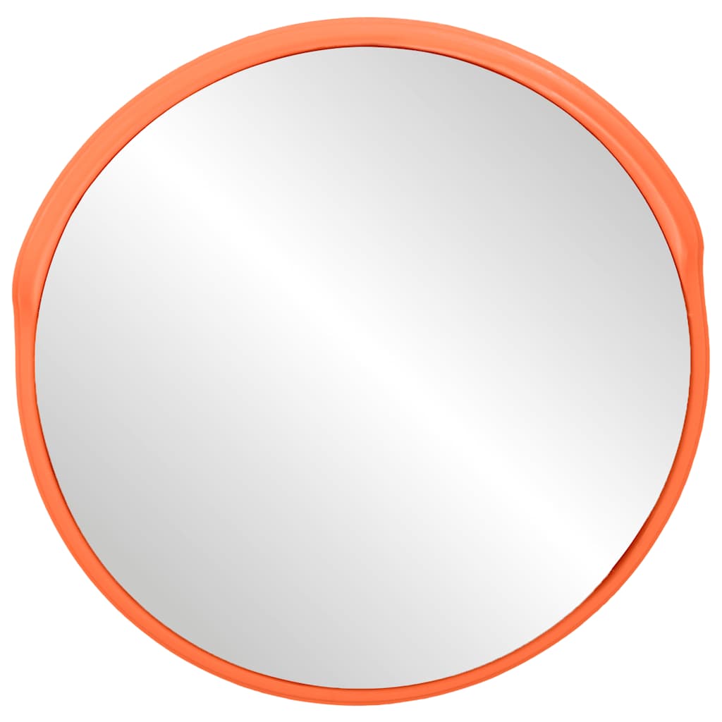 Konvexer Verkehrsspiegel für den Außenbereich Orange Ø30 cm Polycarbonat