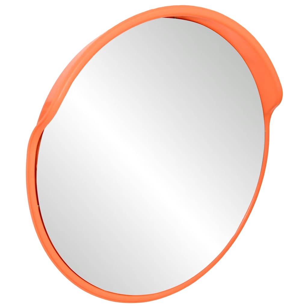 Konvexer Verkehrsspiegel für den Außenbereich Orange Ø30 cm Polycarbonat