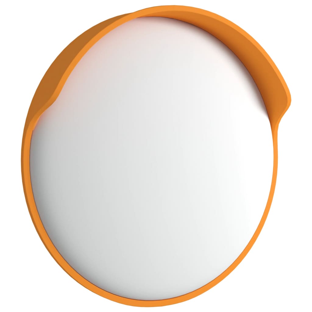 Konvexer Verkehrsspiegel für den Außenbereich Orange Ø30 cm Polycarbonat