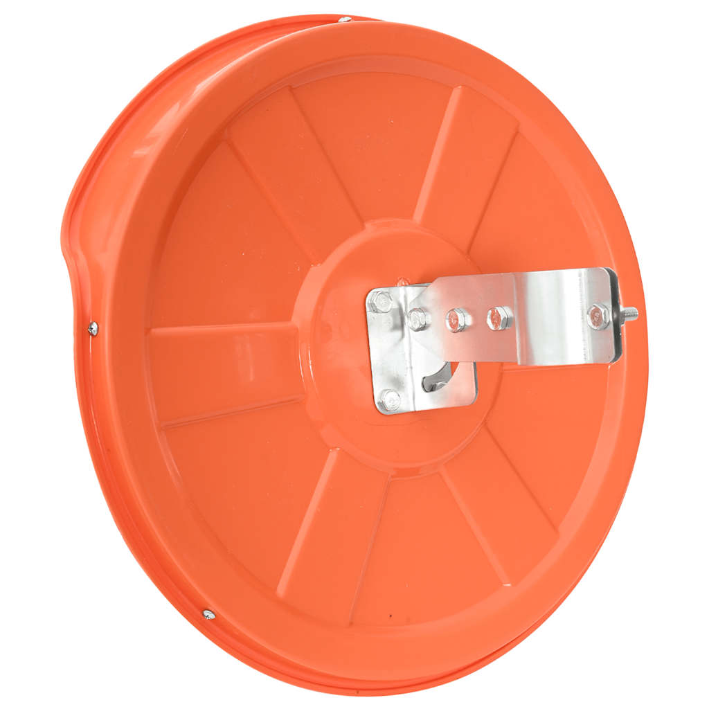 Konvexer Verkehrsspiegel für den Außenbereich Orange Ø30 cm Polycarbonat