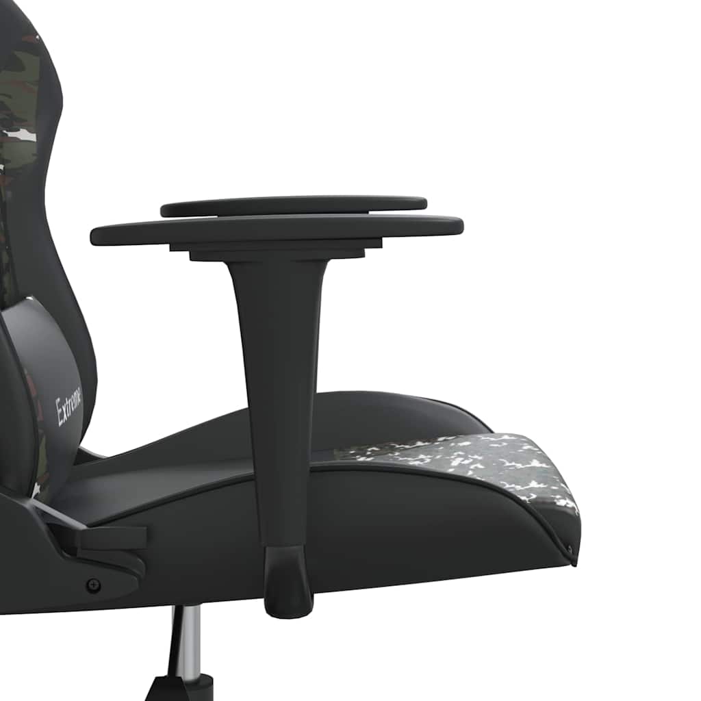 Gaming-Stuhl mit Massagefunktion Schwarz Tarnfarben Kunstleder