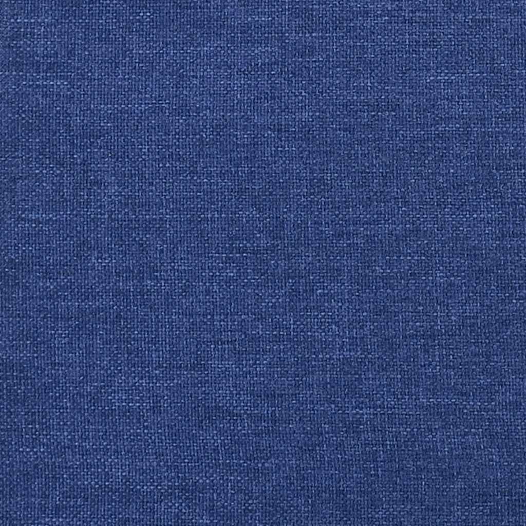 Gaming-Stuhl mit Massage & Fußstütze Schwarz und Blau Stoff