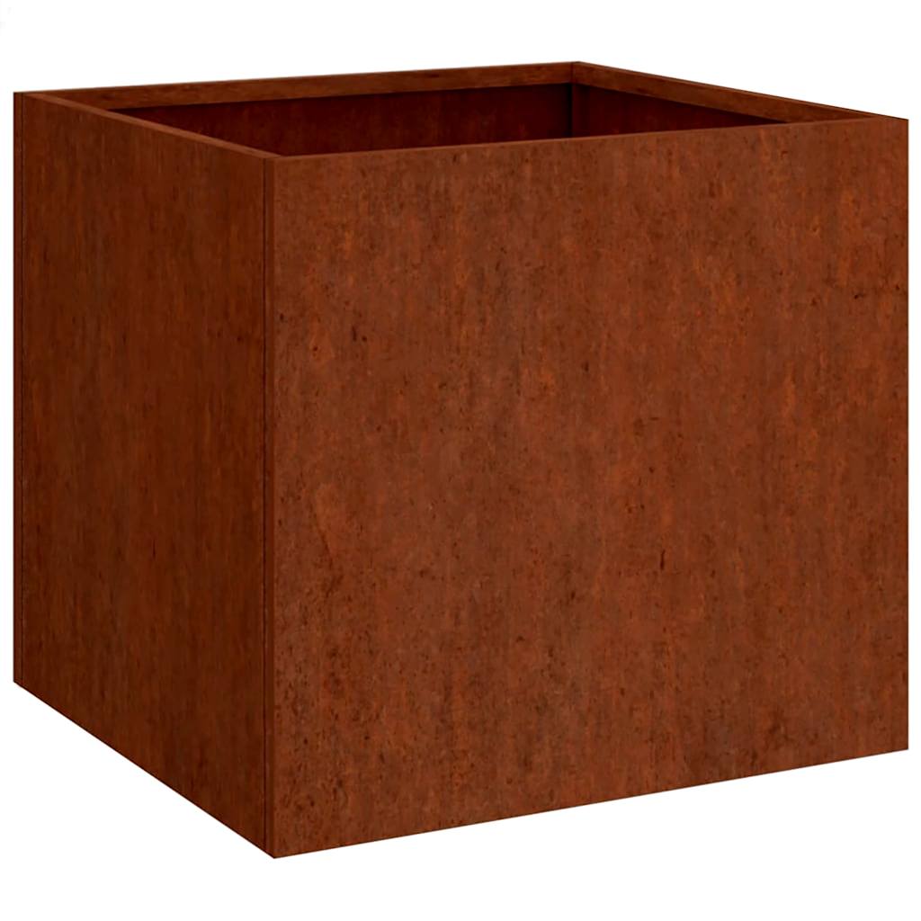 Pflanzkübel 2 Stk. 42x40x39 cm Cortenstahl